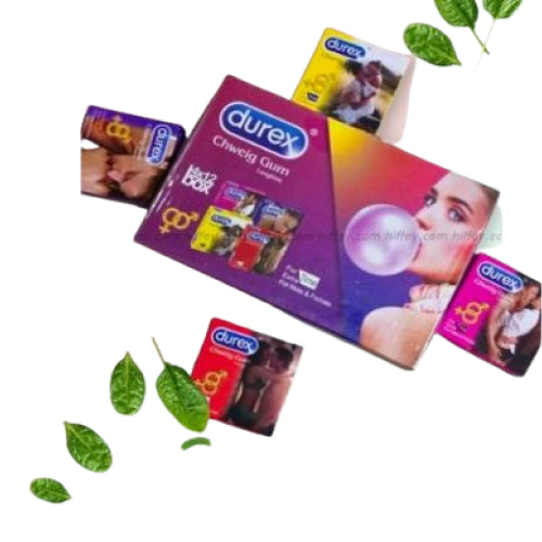 Durex Chewing Gum & Bubblegum longtime Mix Flavoured for male & female - 48 GUM'S