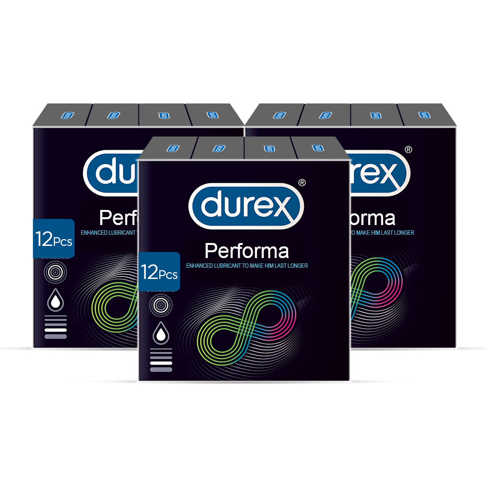 Durex Condoms Extended Pleasure 12 Pieces - Pack of 3