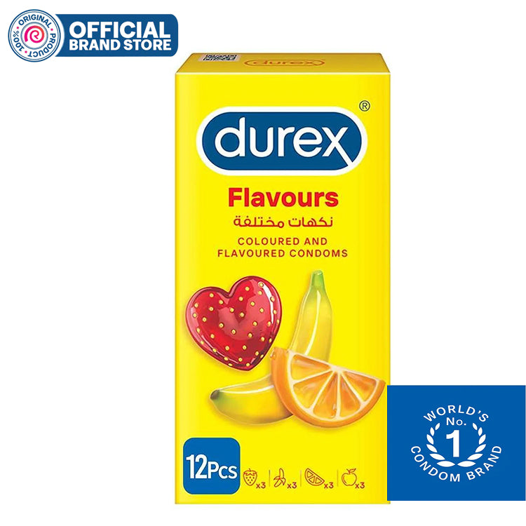 Durex Coloured & Flavoured Condoms 12's (Imported)