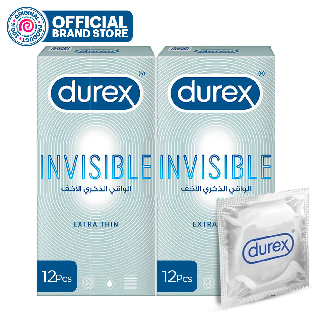 Durex Condoms Invisible 12 Pieces - Pack of 2