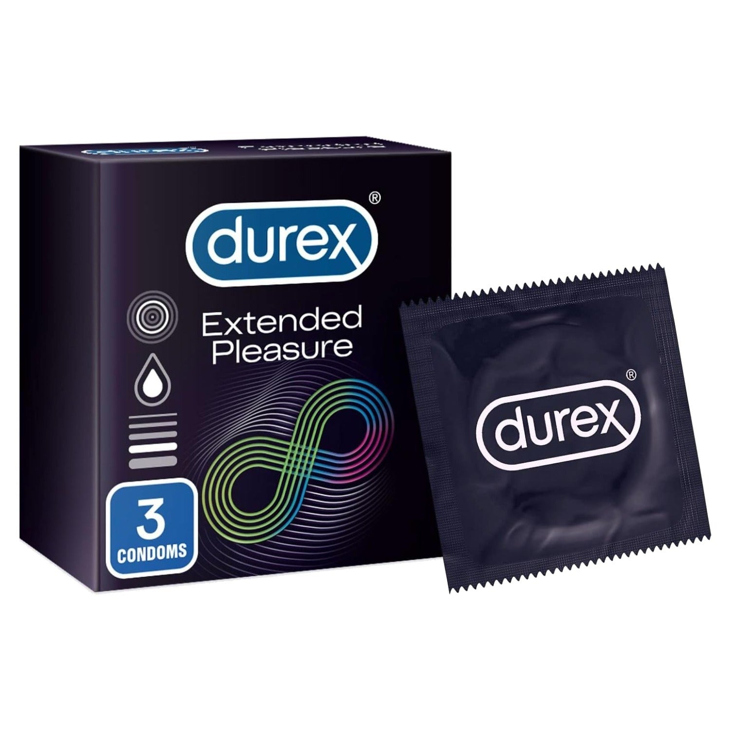 Durex Condoms Extended Pleasure 3 Pieces