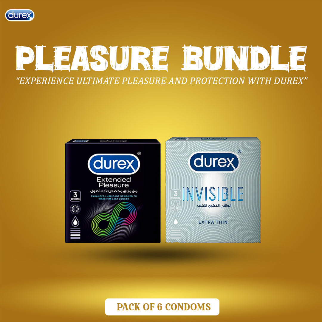 Durex Deal Extended Pleasure 3's and Invisible 3's Condoms