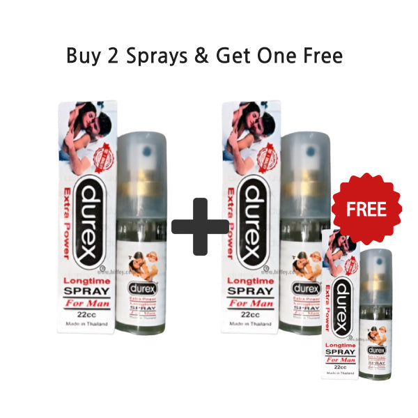 Buy 2 & Get 1 Free Durex Delay Sprays For Men - 22cc